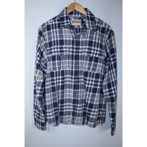 Freenote Cloth Men's Small Multicolor Plaid Long Sleeve Flannel Shirt